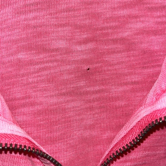 Tommy Bahama tunic styled cowl neck zip up sweatshirt hot pink size large - Picture 7 of 15